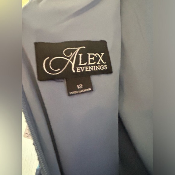 Alex Evenings Women's midi A-Line Rosette Dress - Picture 8 of 9